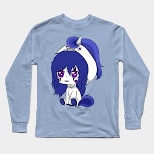 creepypasta unicorn (candy pop) Long Sleeve T-Shirt